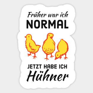 Hühner lustiger Spruch Landwirt Hühnerliebhabe Sticker